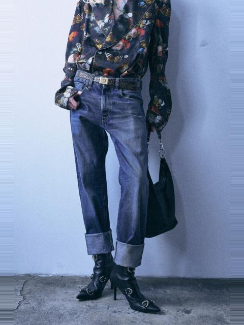 R13 Cuffed Boyfriend Jean