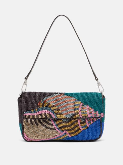 STAUD Timmy beaded shoulder bag
