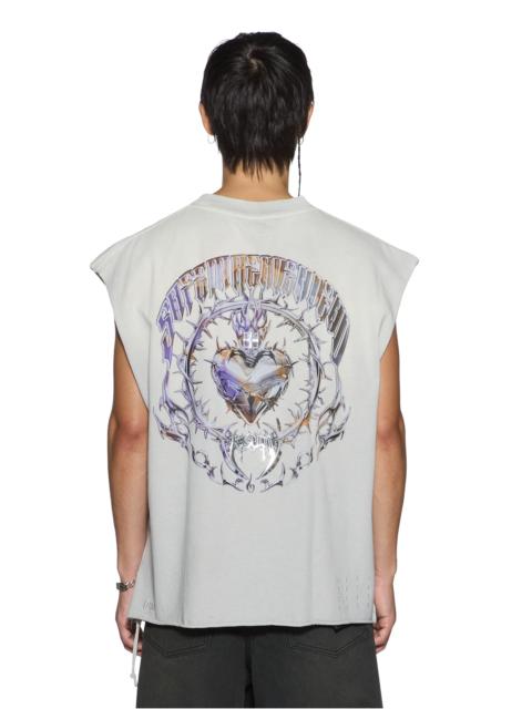 Ksubi ANGUISH CUT OFF TANK KRETE GREY