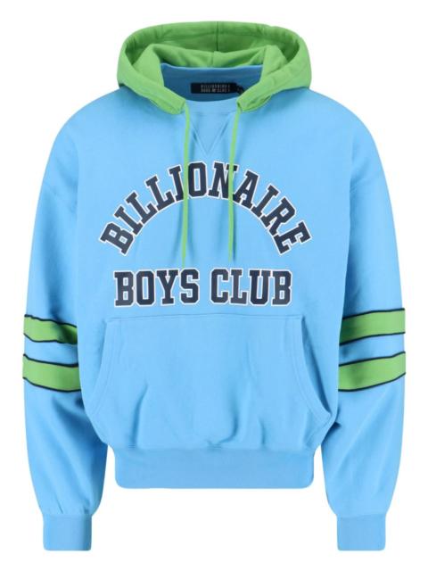 BILLIONAIRE BOYS CLUB logo-embroidered two-tone hoodie