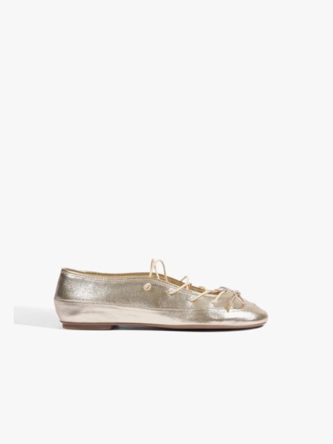 SCHUTZ Luisa Leather Ballet Flat