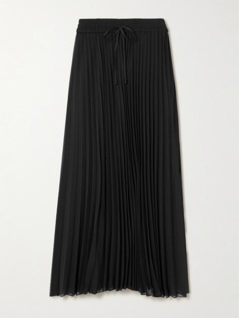 PETER DO Pleated Chiffon Maxi Skirt