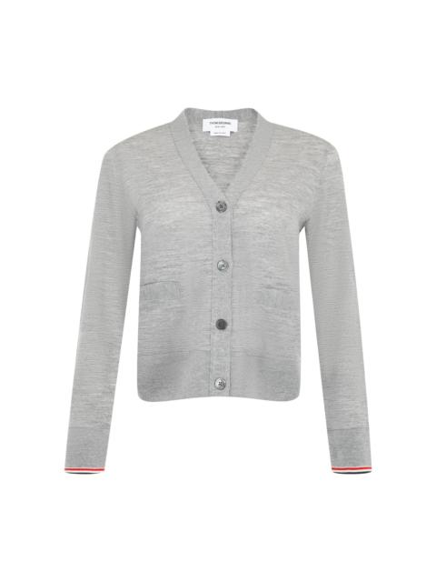 Thom Browne WOOL JERSEY CARDIGAN