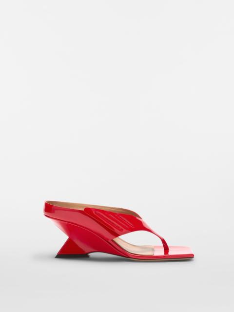 THE ATTICO ''CHEOPE'' RED THONG SANDAL
