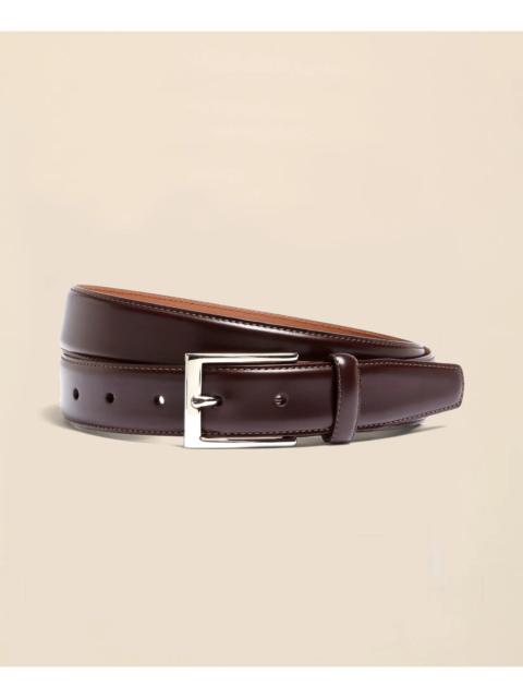 Brooks Brothers Silver Buckle Leather Dress Belt