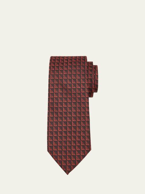 Men's Silk-Wool Jacquard Tie