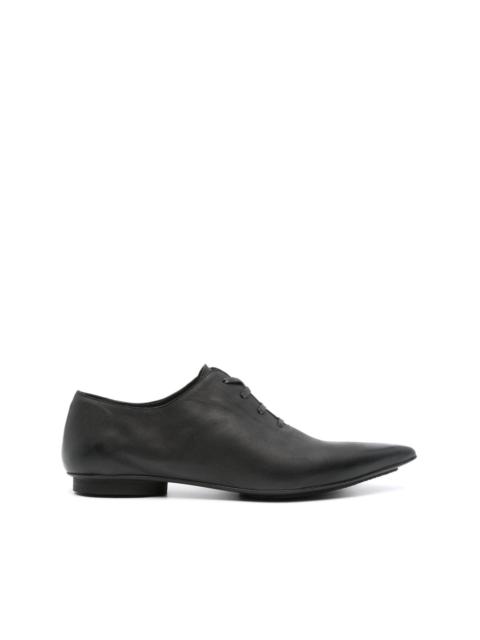 pointed leather brogues