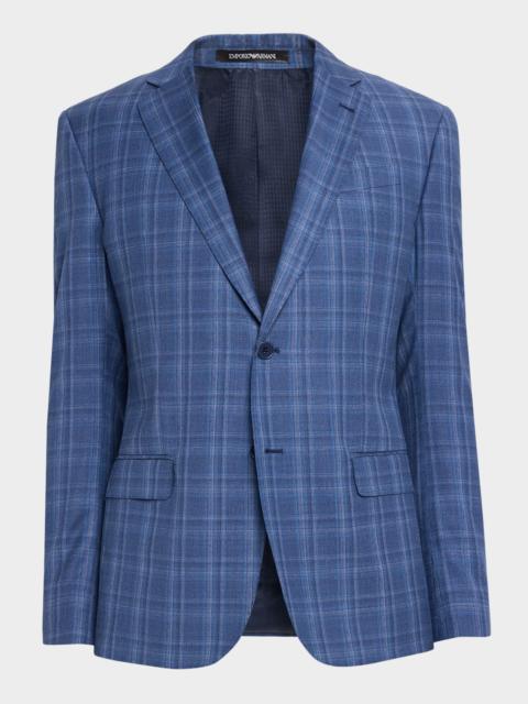EMPORIO ARMANI Men's Plaid G Line Sport Coat