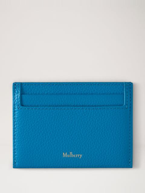 Mulberry Credit Card Slip Portobello Blue Small Classic Grain