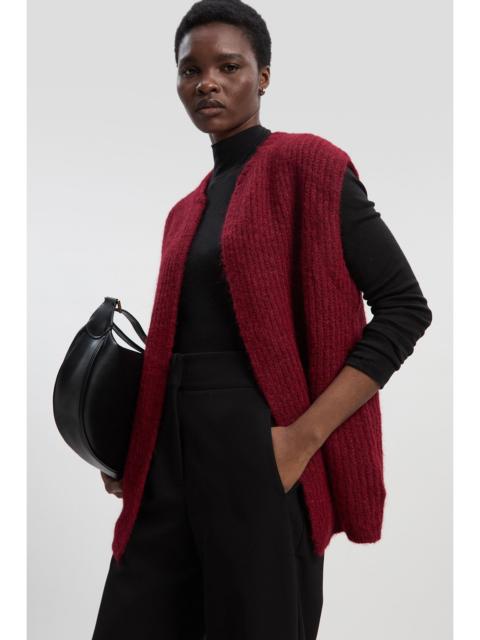 KAREN MILLEN Cosy Knit Waistcoat Top