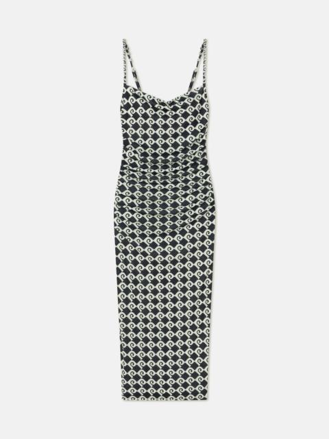 Nanushka Mesh Jersey Midi Dress