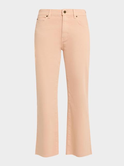 KOBI HALPERIN Mika Flare-Leg Raw Hem Crop Pants