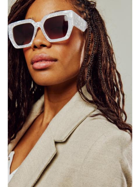 FREE PEOPLE Bel Air Oversized Square Sunglasses