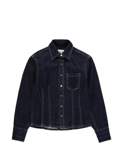 TWP Franny front-pocket denim shirt