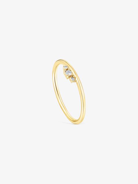 TOUS 18K solid gold Ring with diamonds Les Classiques