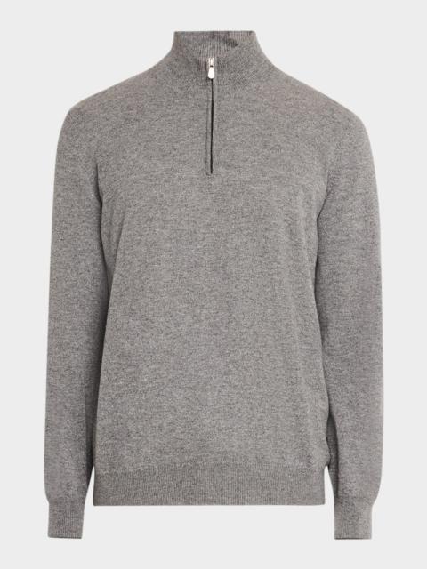 Men's Cashmere Quarter-Zip Sweater