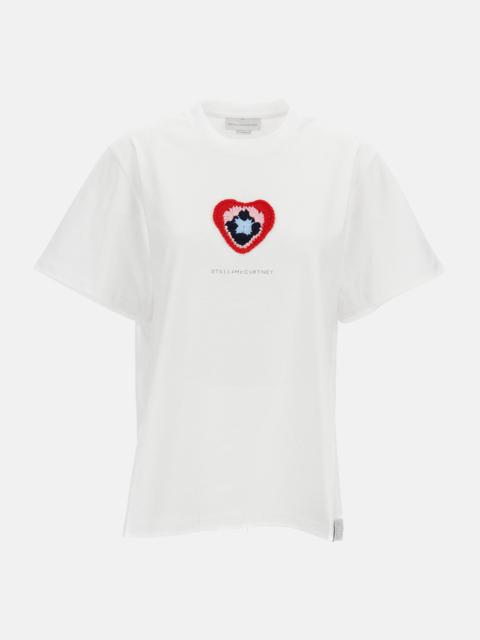 Stella McCartney BOYFRIEND CROCHET HEART T-SHIRT