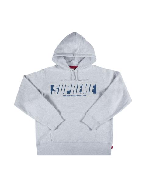 Supreme Supreme Reflective Cutout Hooded Sweatshirt 'Ash Grey'