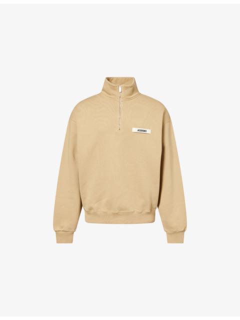 JACQUEMUS Le Camionneur Logo-Tab Cotton Sweatshirt