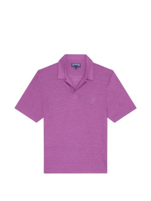 Vilebrequin turtle-embroidered linen T-shirt