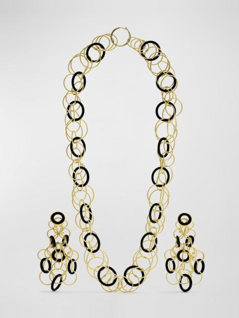 Buccellati 18k Yellow Gold & Black Onyx Short Hawaii Necklace