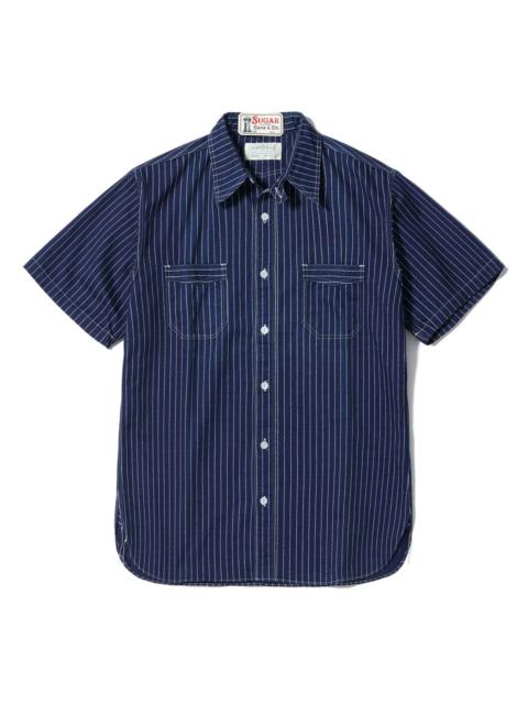 SUGAR CANE SC36267 Fiction Romance 8.5oz Wabash Stripe S/S Work Shirt