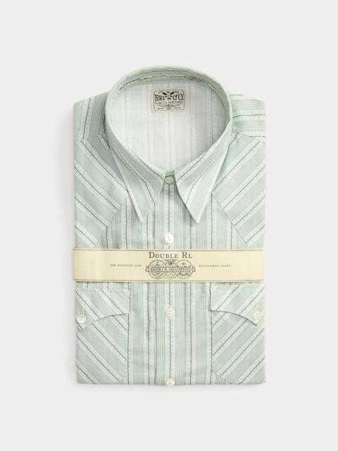 RRL by Ralph Lauren Slim Fit Stripe-Print Western Shirt