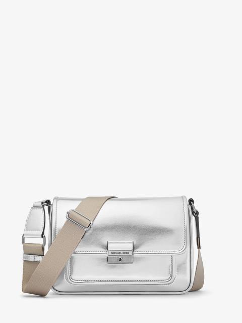 MICHAEL KORS Bradshaw Medium Metallic Messenger Bag