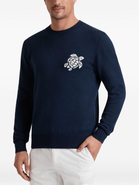 Vilebrequin turtle-jacquard crew-neck jumper