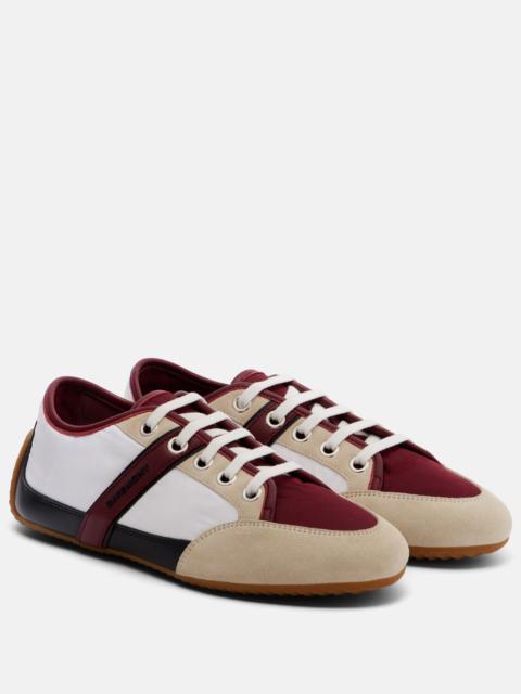 Givenchy Slim suede-trimmed sneakers