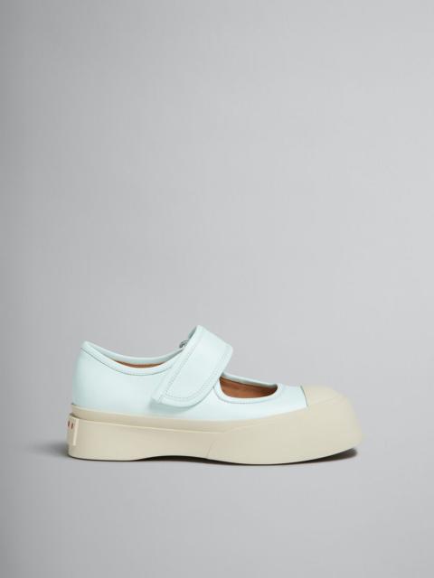 LIGHT BLUE NAPPA LEATHER MARY JANE SNEAKER