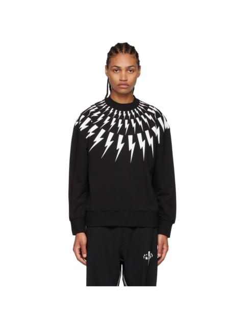 Neil Barrett Black Cotton Sweatshirt