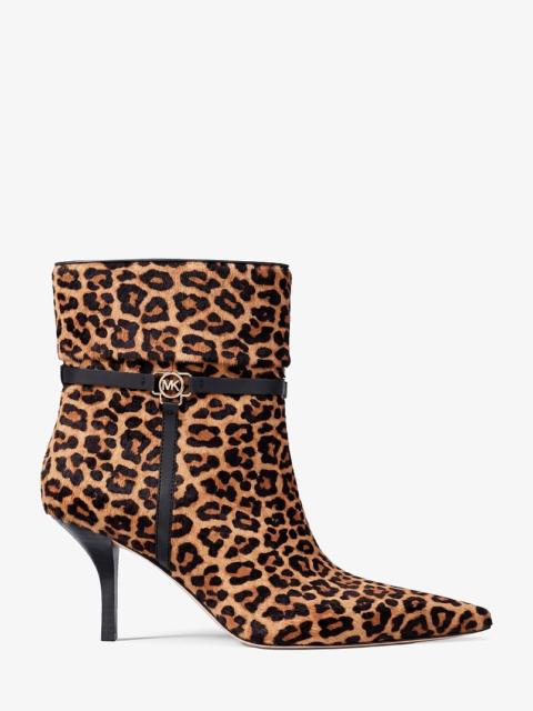 MICHAEL KORS Nalia Leopard Print Calf Hair Boot