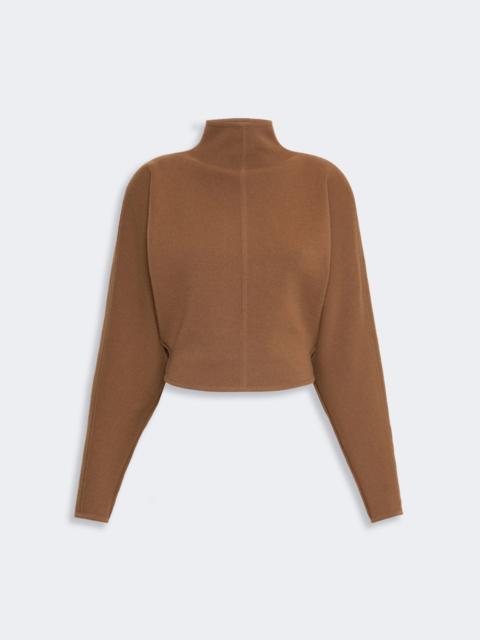 Max Mara GIGLIO Wool and cashmere cropped jumper - CAMEL