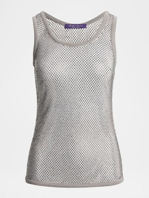 Ralph Lauren Melony Embellished Mesh Tank Top