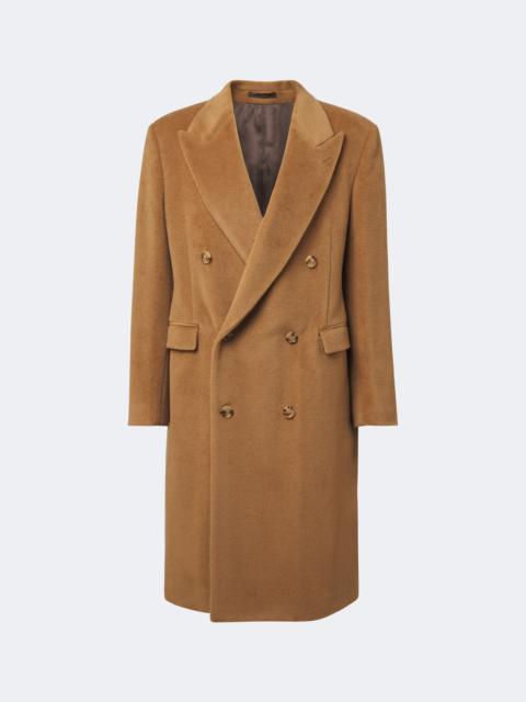 LARDINI Double-breasted virgin wool coat