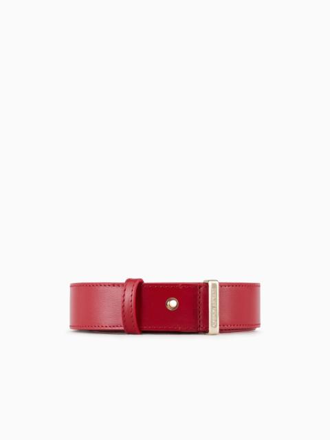 GIORGIO ARMANI Palmellato-leather la Prima belt