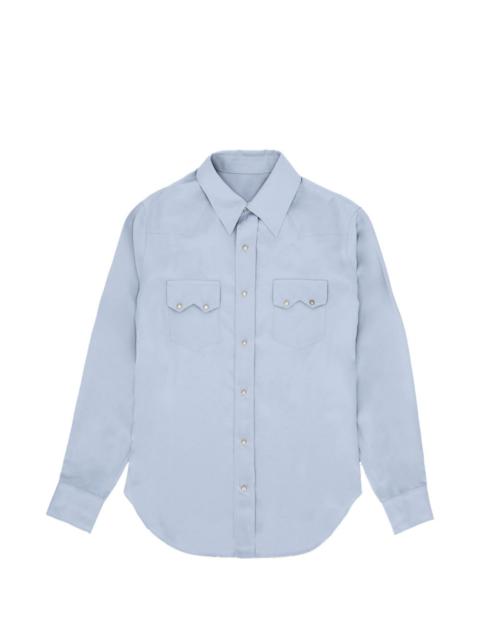 FORTELA flap-pocket silk shirt