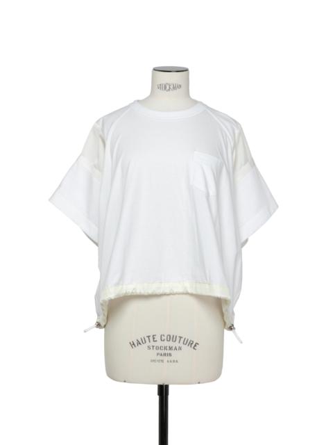 sacai Satin x Cotton Jersey T-Shirt