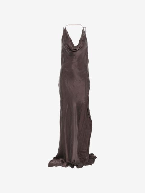 THE ANDAMANE cowl-neck backless maxi dress