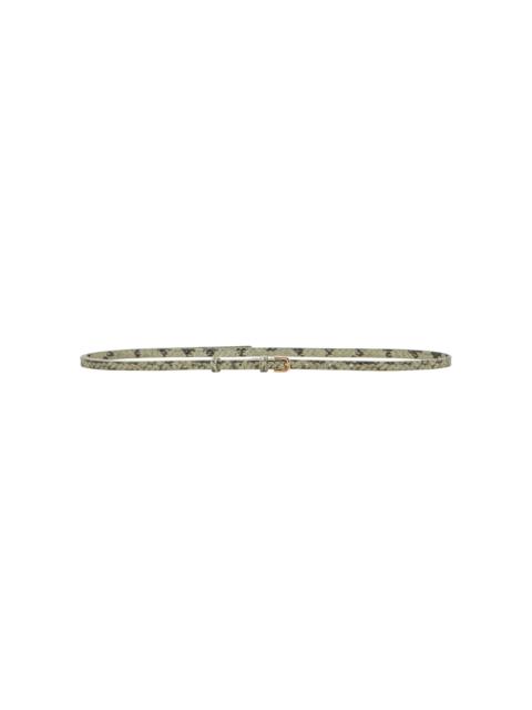 Dries Van Noten Snakeskin-Effect Leather Belt
