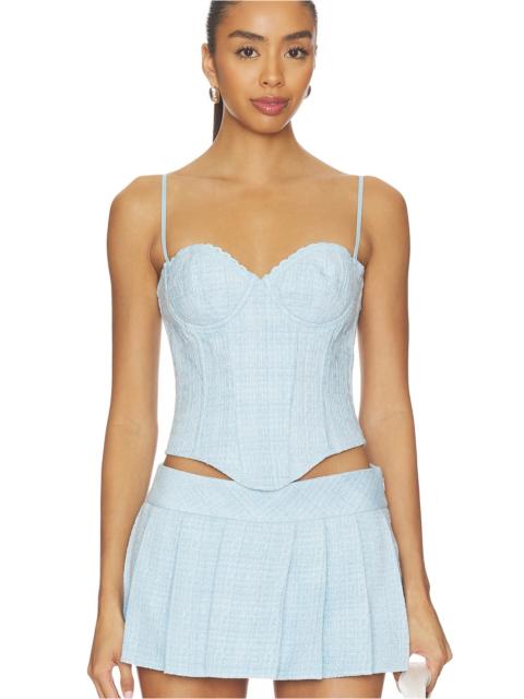 GUIZIO Genevieve Lace Trim Bustier