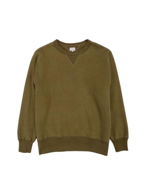 The Real McCoys The Real McCoy’s MC24113 10 Oz. Loopwheel Crewneck Sweatshirt Olive