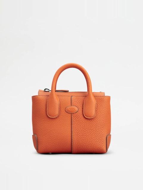Tod's TOD'S DI BAG IN LEATHER MINI - ORANGE