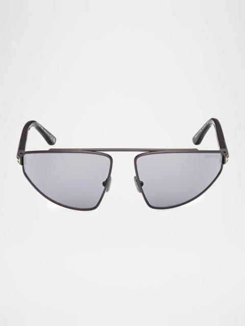 TOM FORD Men's Parker 02 Metal Aviator Sunglasses
