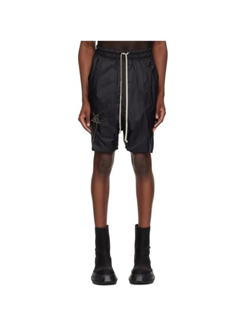 Black Champion Edition Beveled Pods Shorts