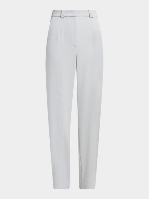 GIORGIO ARMANI Viscose Stretch Straight-Leg Trousers