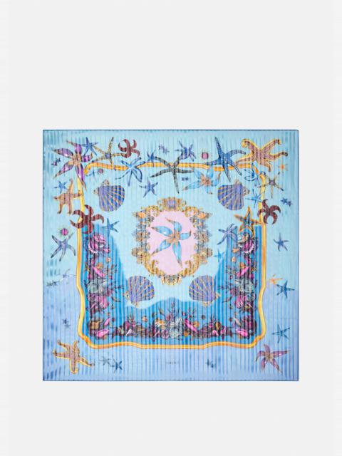 VERSACE Trésor de la Mer Print Silk Jacquard Foulard