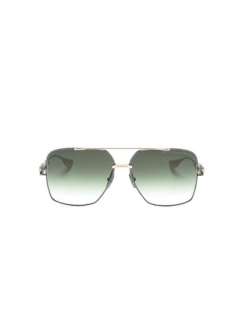 DITA logo-print square-frame sunglasses