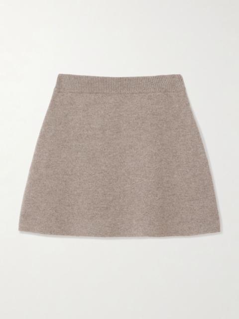 LISA YANG Clare cashmere mini skirt Brown